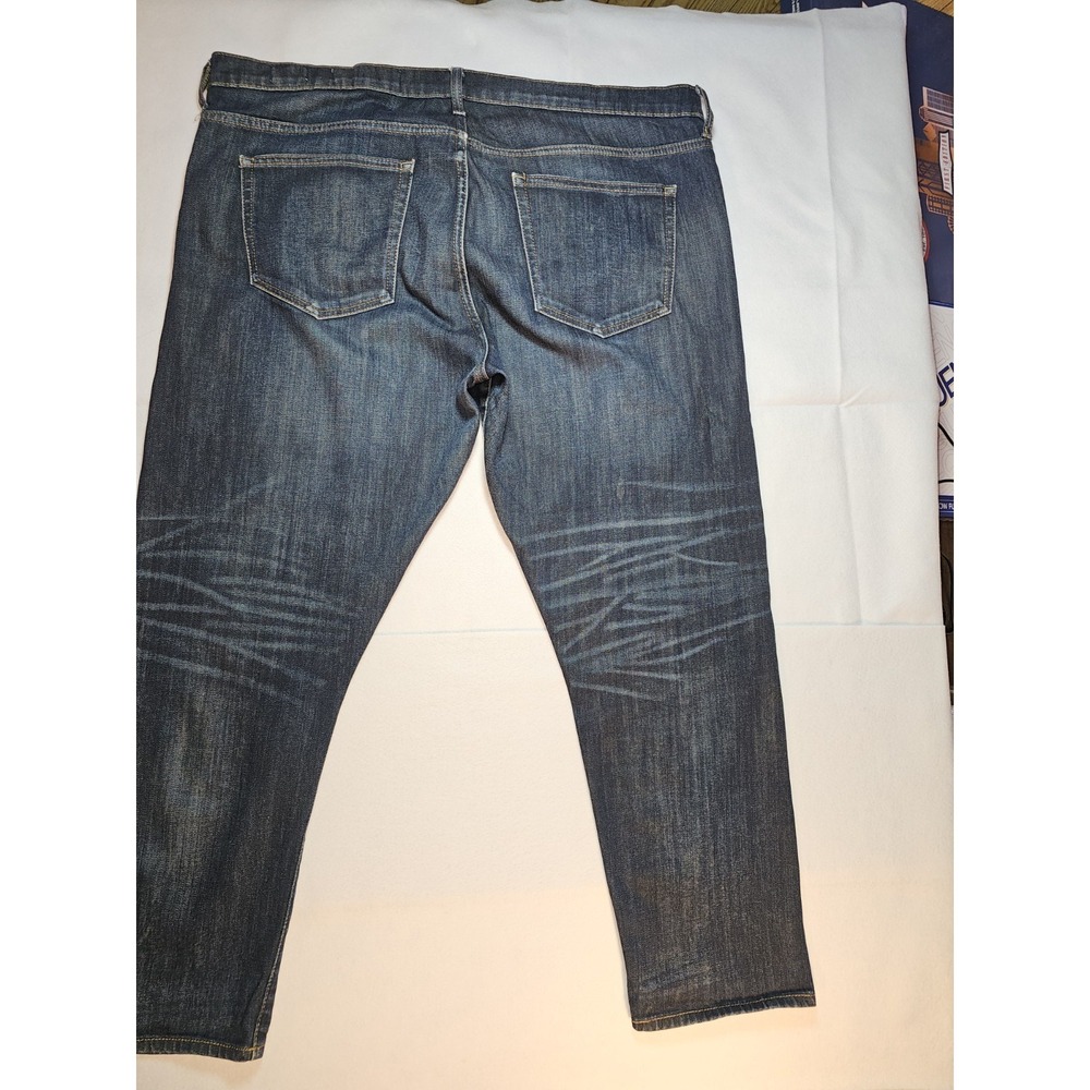 Gap 1969 Selvedge Jeans 33x28 (Fits 35x28) Japanese Denim Straight Fit Dark Wash - Picture 7 of 12
